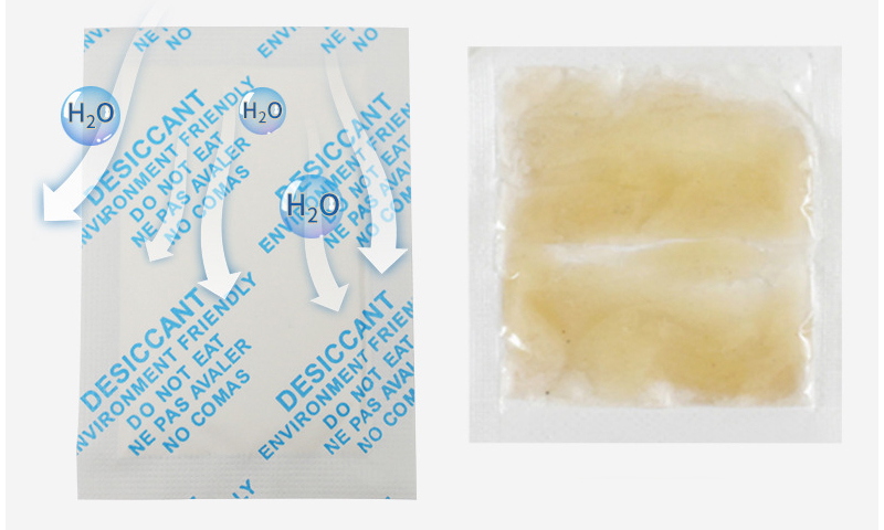 What are the characteristics of Calcium chloride in Calcium chloride desiccant 2g